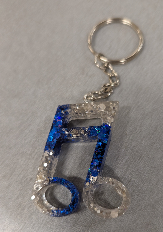 Music note keychain