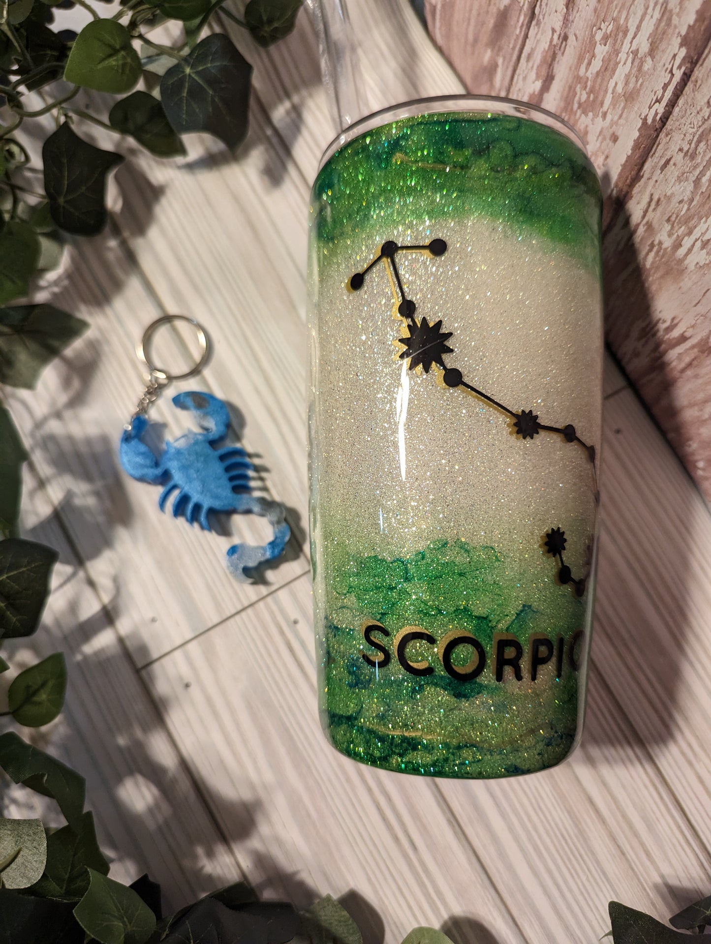 20 oz Scorpio Zodiac epoxy tumbler