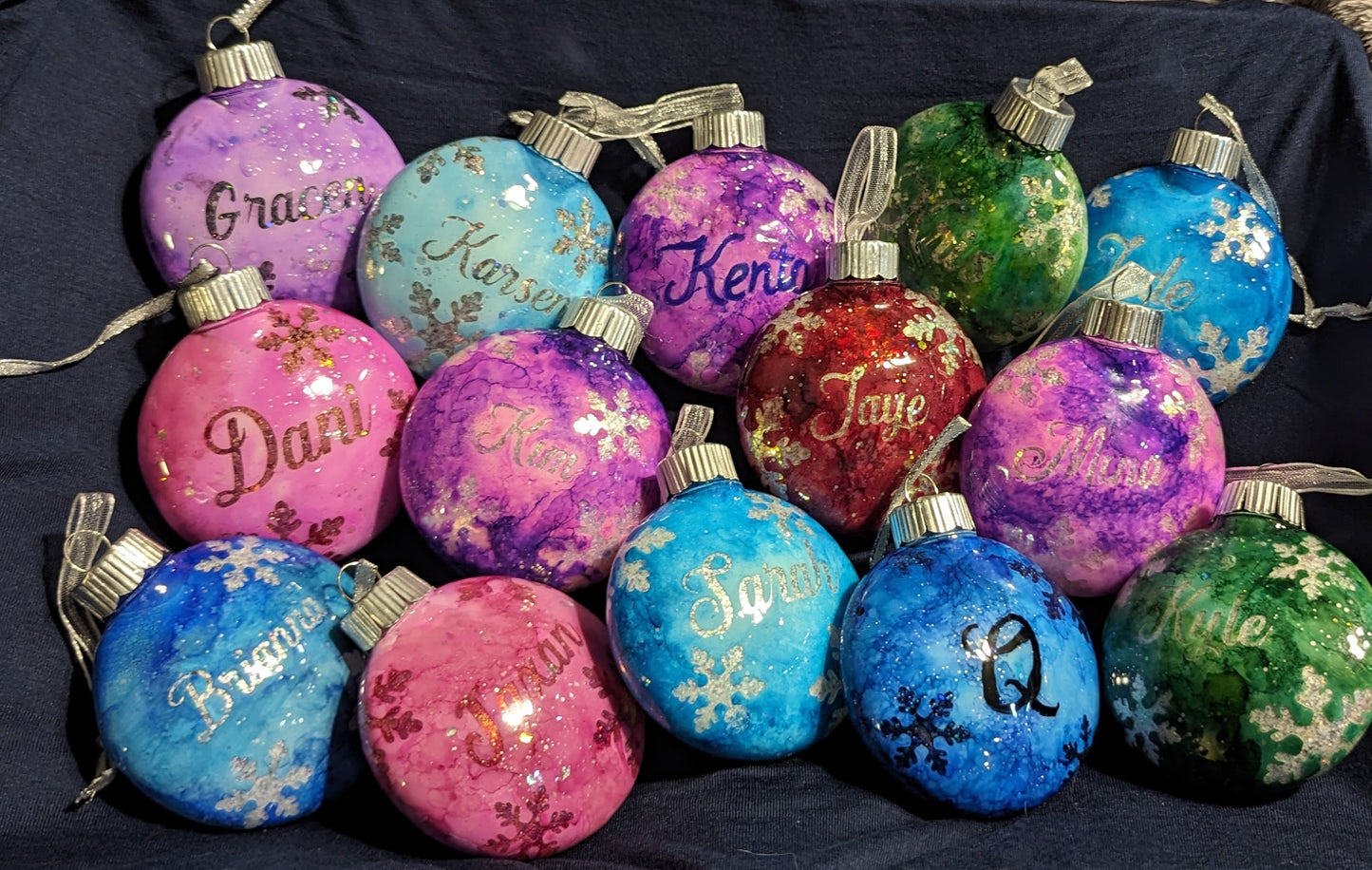 3 1/2 inch flat Christmas Ornament