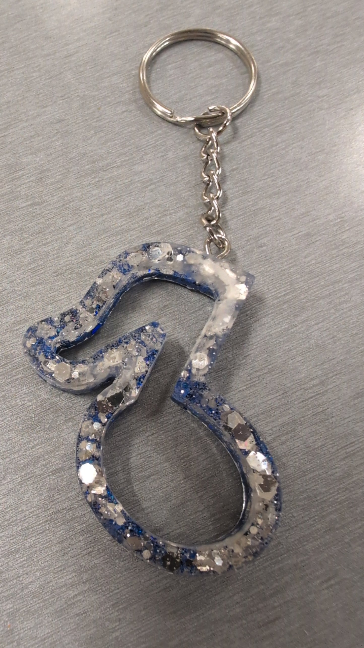 Music note keychain
