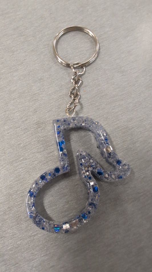Music note keychain