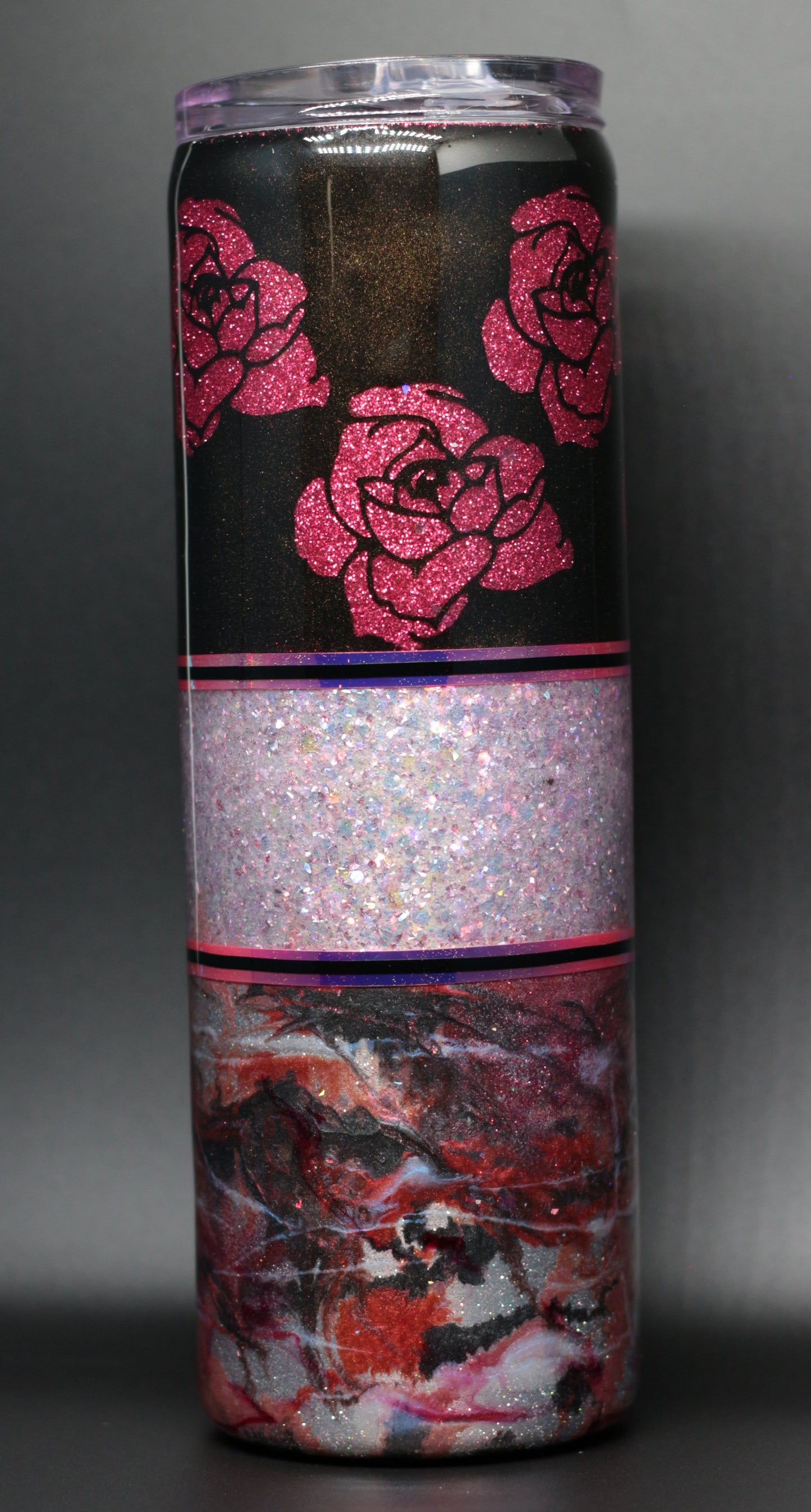 30 oz split rose tumbler