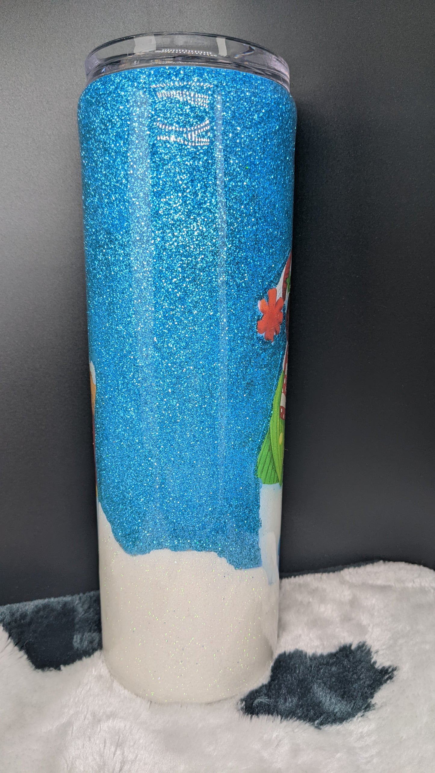 30 oz winter snowman couple