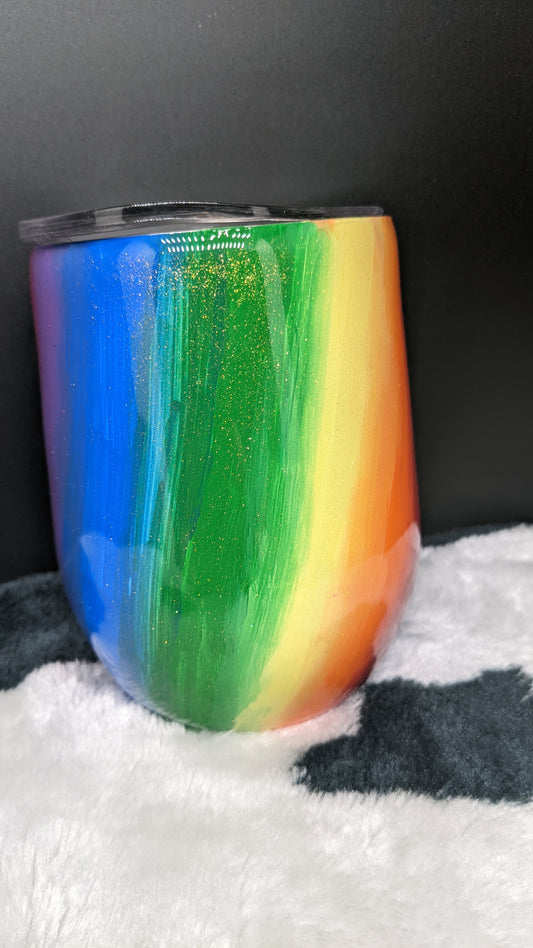 12 oz wine rainbow