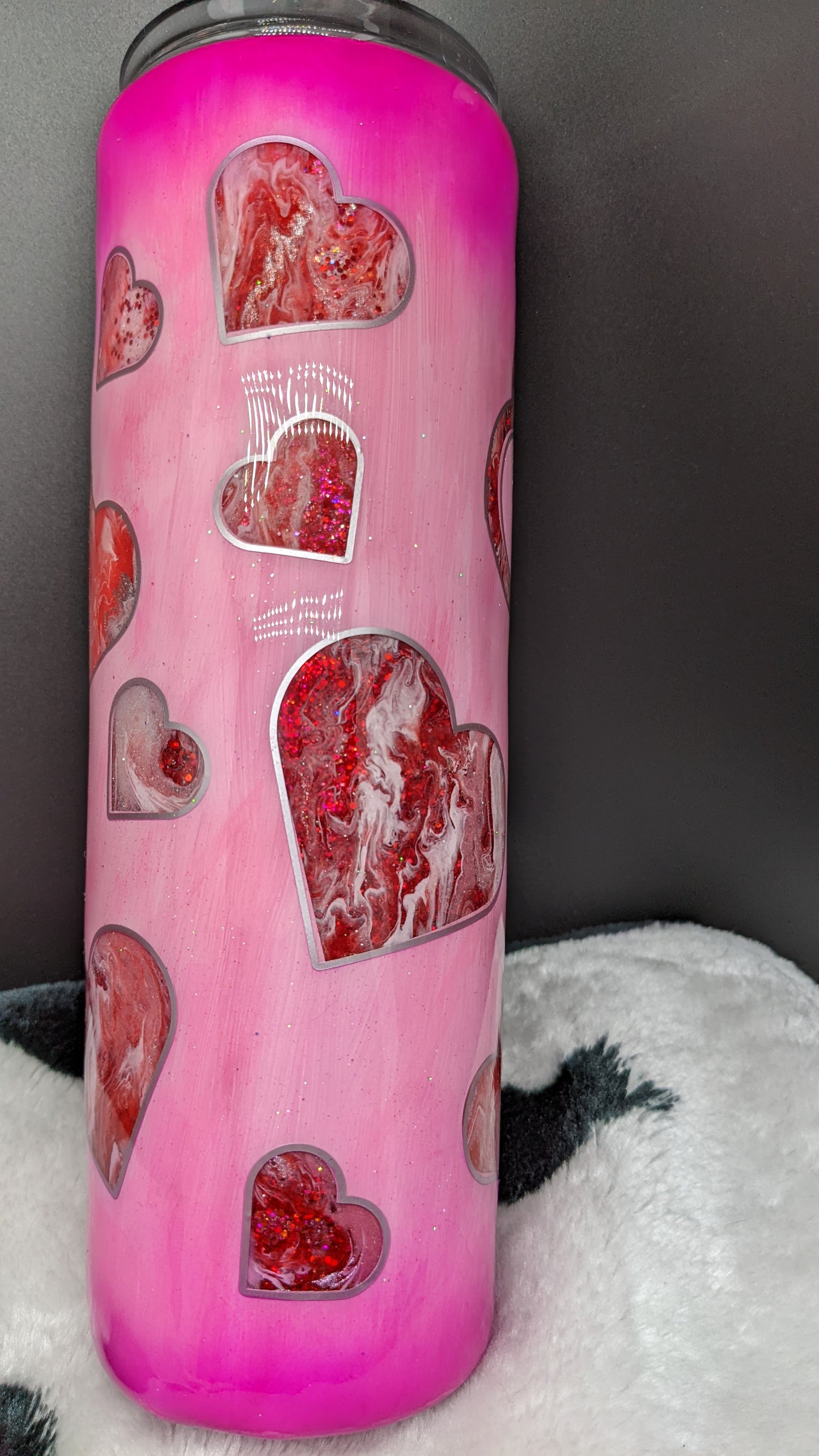 30 oz hearts pink