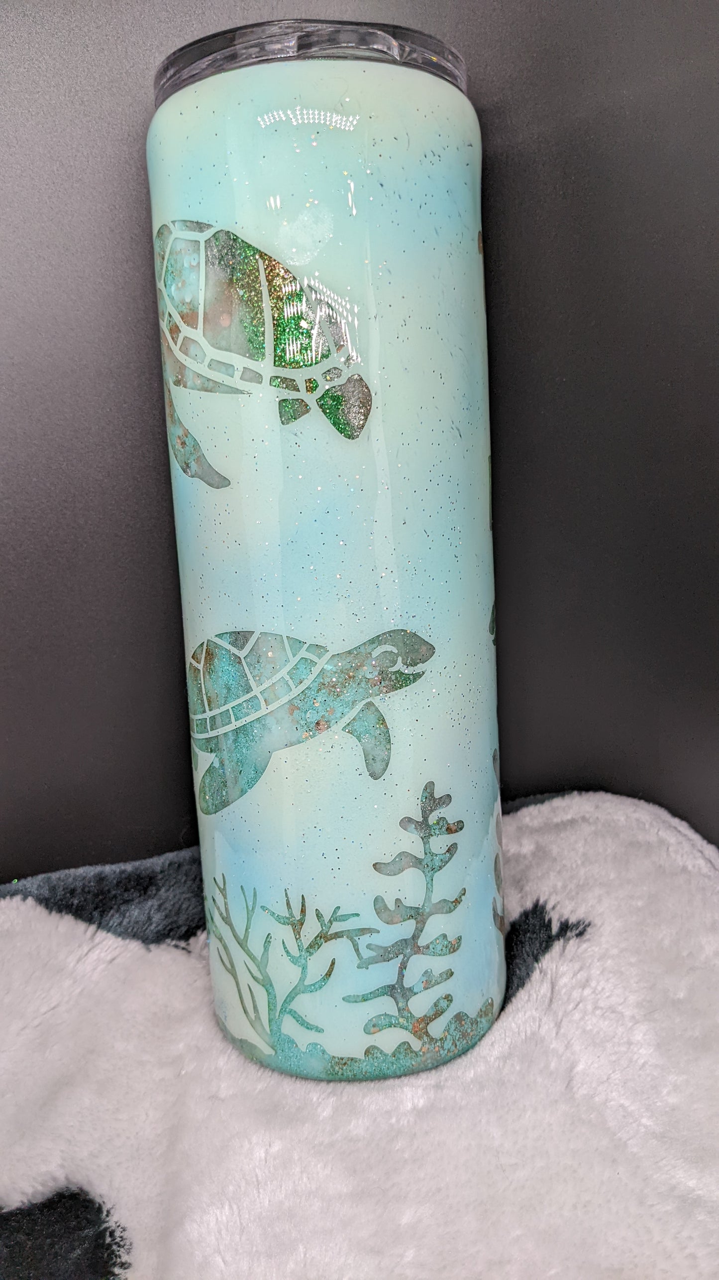 30 oz trust the flow turtle