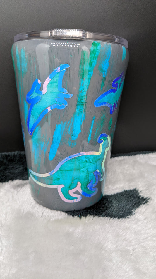 14 oz Kids dinosaur tumbler