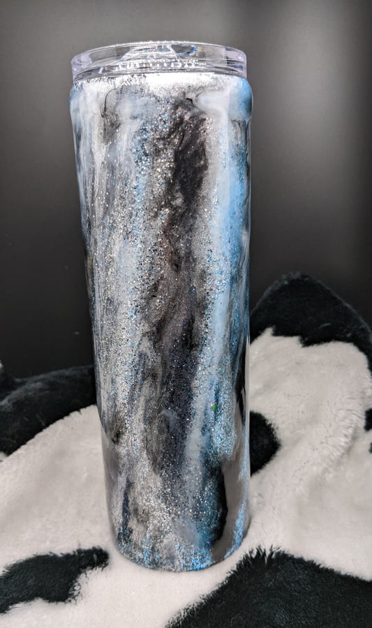 30 oz blue Milky Way Swirl Tumbler