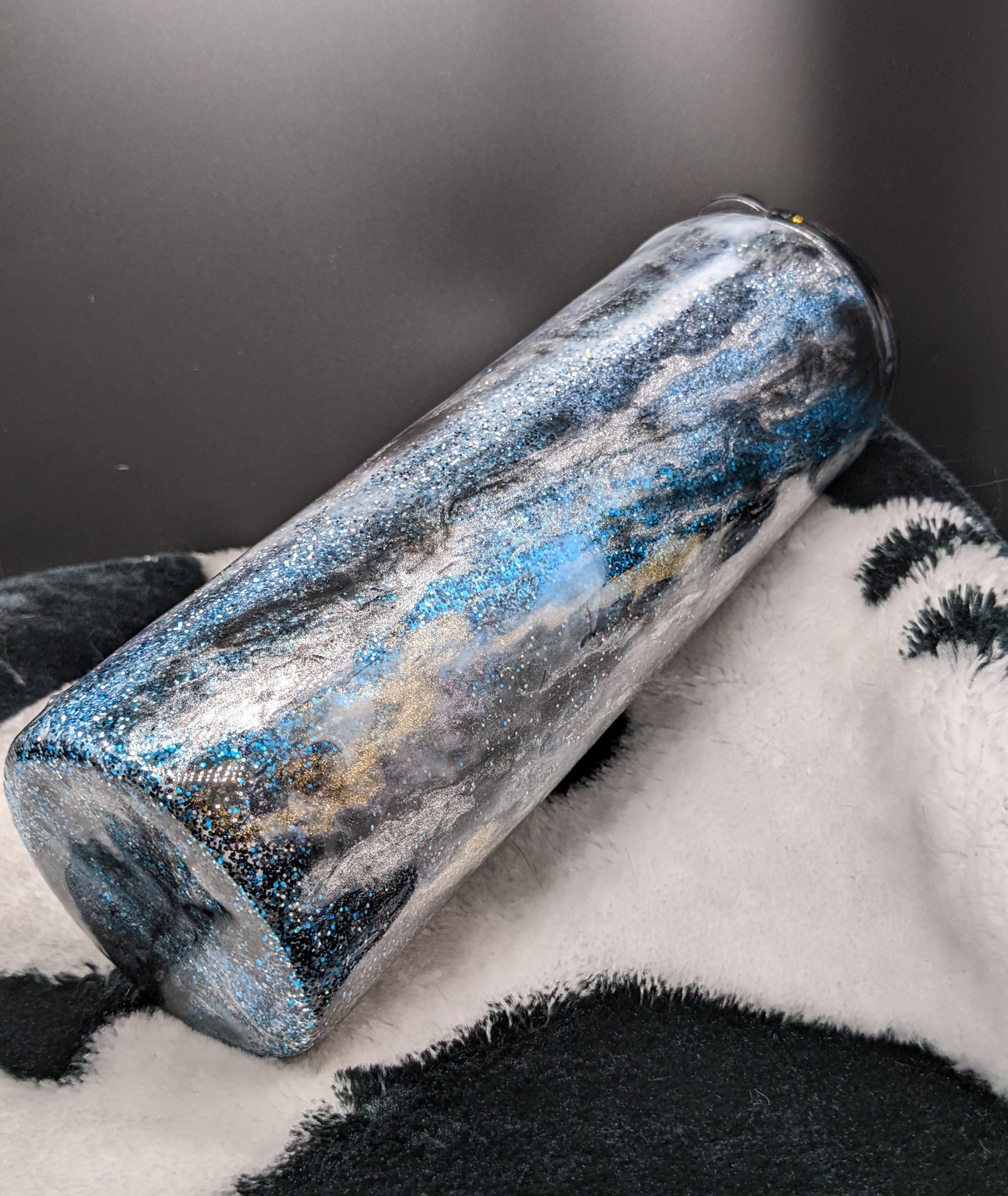 30 oz blue Milky Way Swirl Tumbler