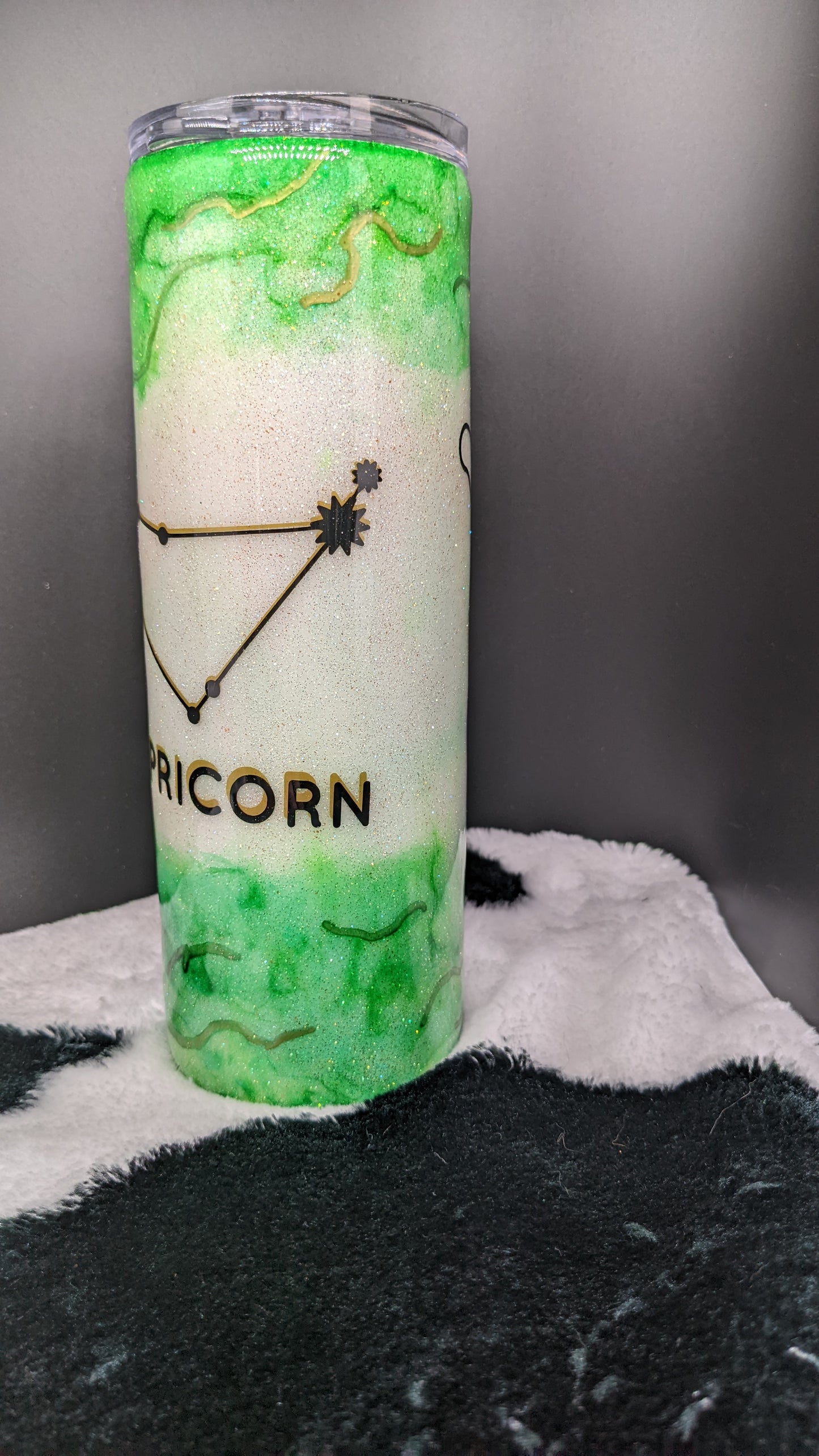 20 oz skinny Capricorn Zodiac epoxy tumbler