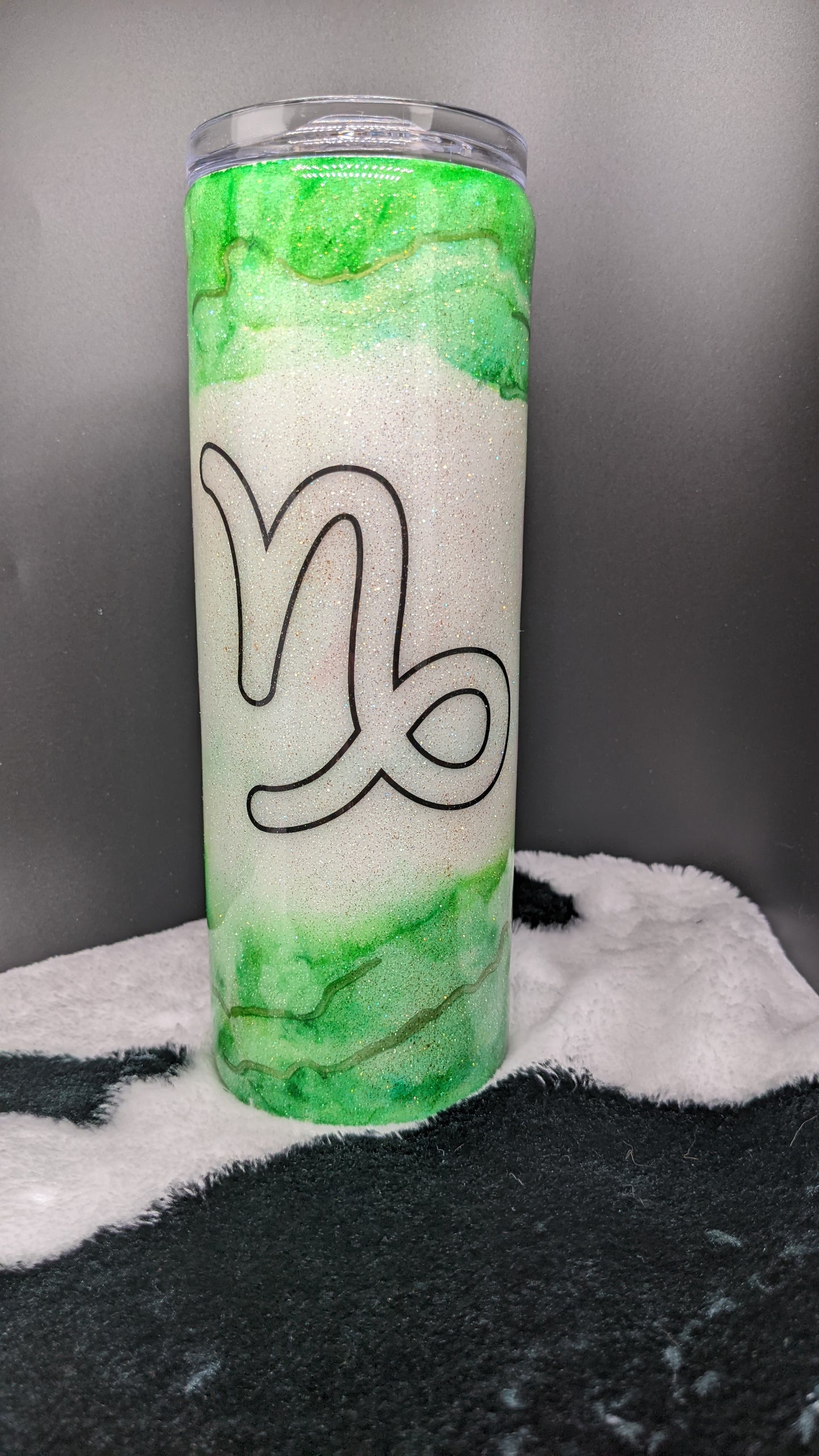 20 oz skinny Capricorn Zodiac epoxy tumbler