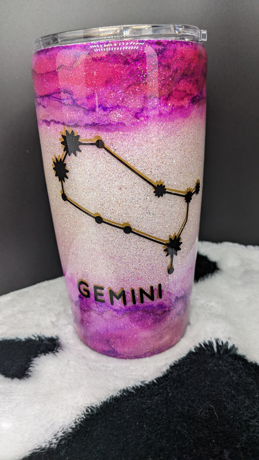 20 oz zodiac tumbler Gemini