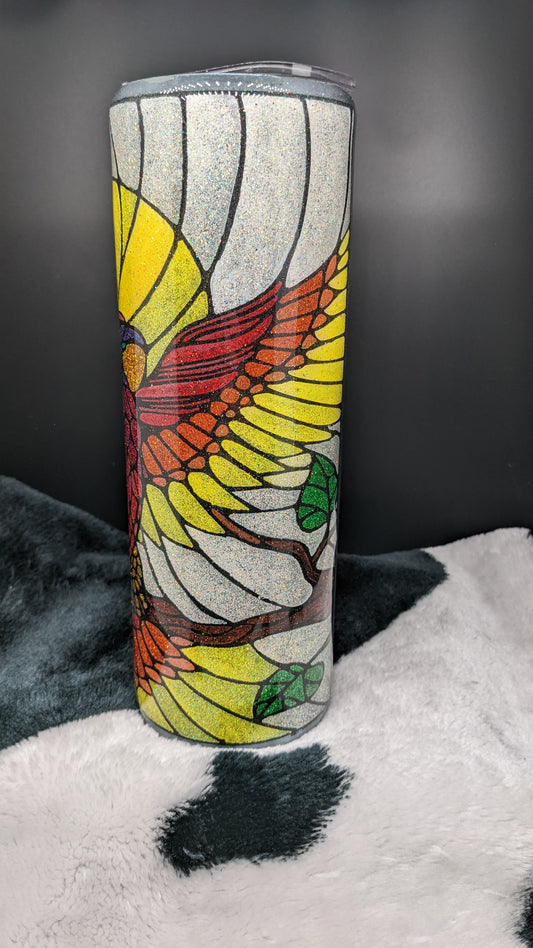 30 oz skinny rising pheonix epoxy tumbler