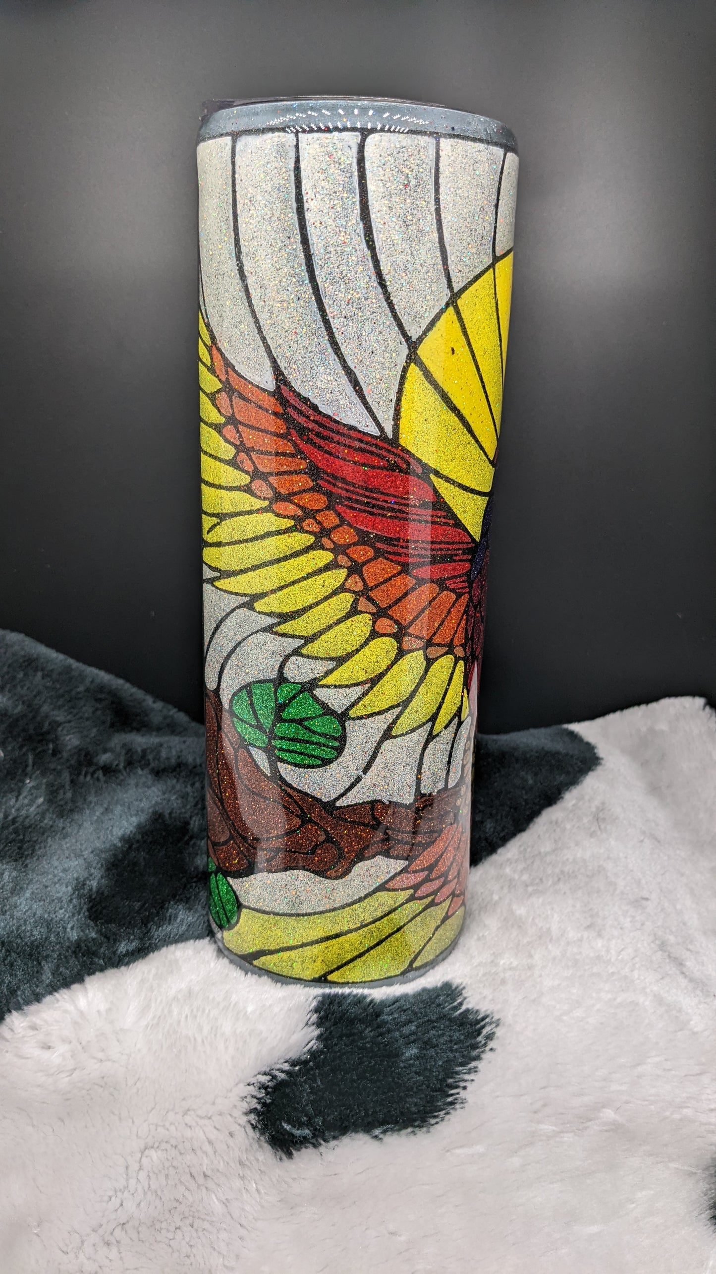 30 oz skinny rising pheonix epoxy tumbler