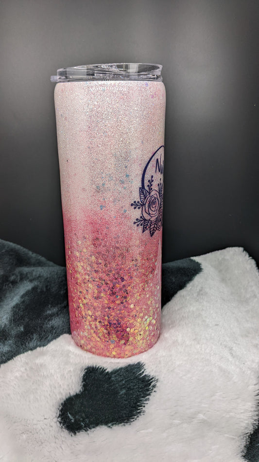 20 oz skinny pink nurse life