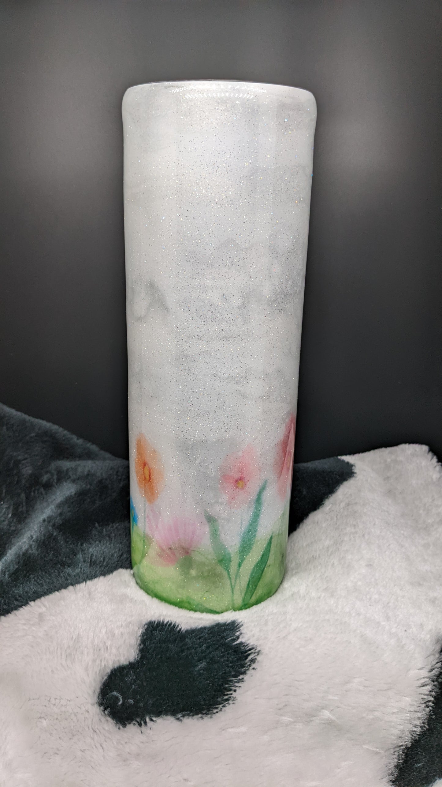 30 oz skinny stronger than the storm watercolor epoxy tumbler