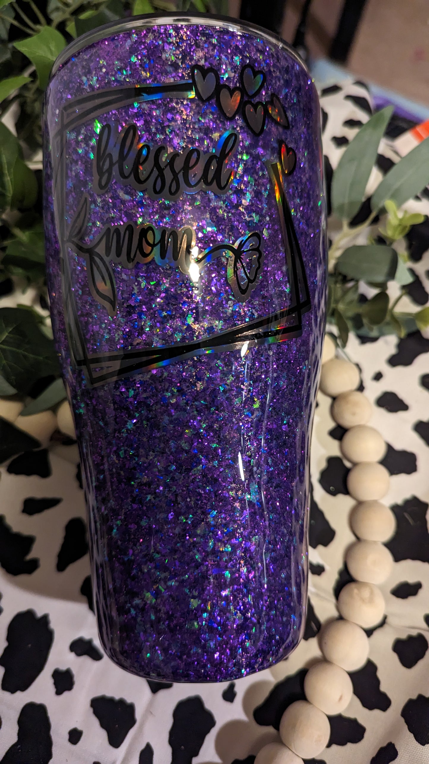 30 oz epoxy blessed mom tumbler