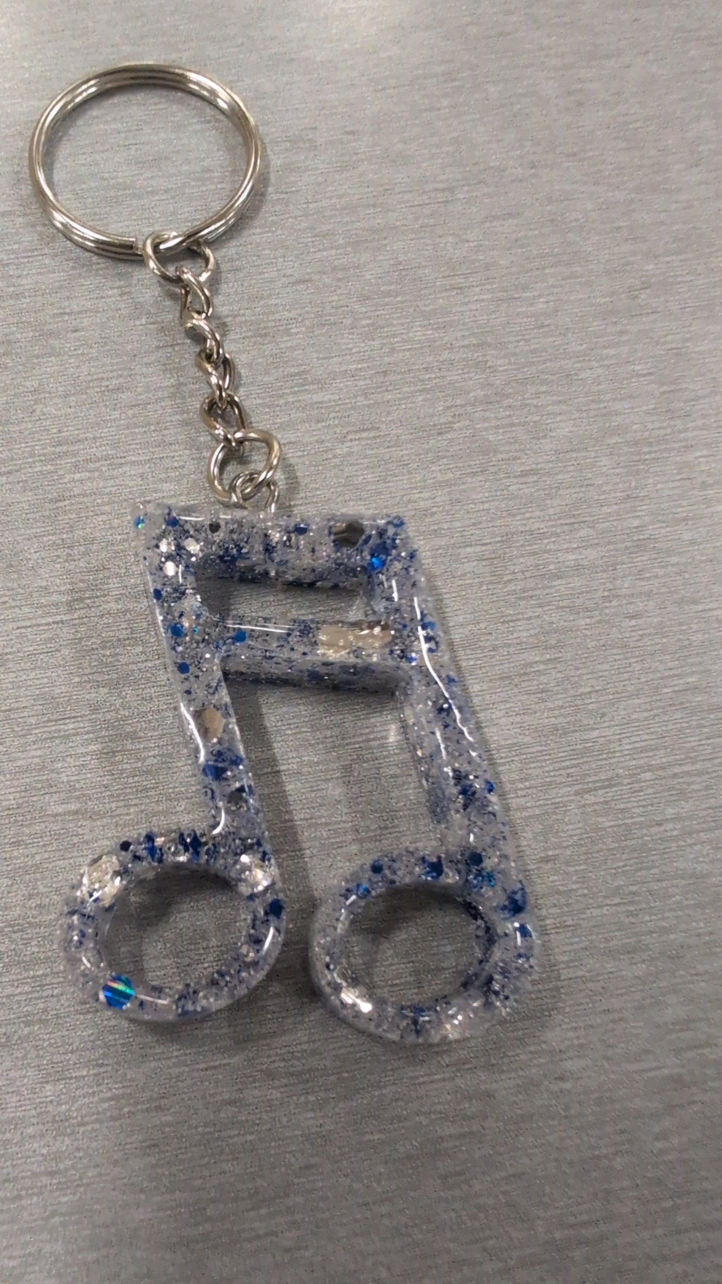 Music note keychain