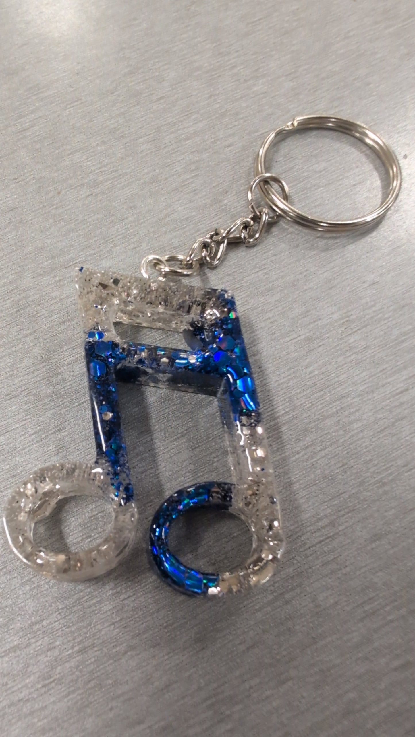 Music note keychain
