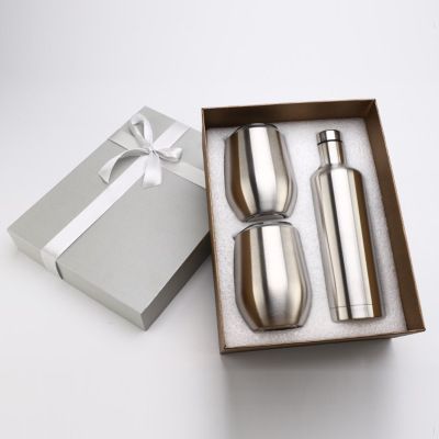 Blank Fully customizable 2-12oz wine 1- 17 oz bottle