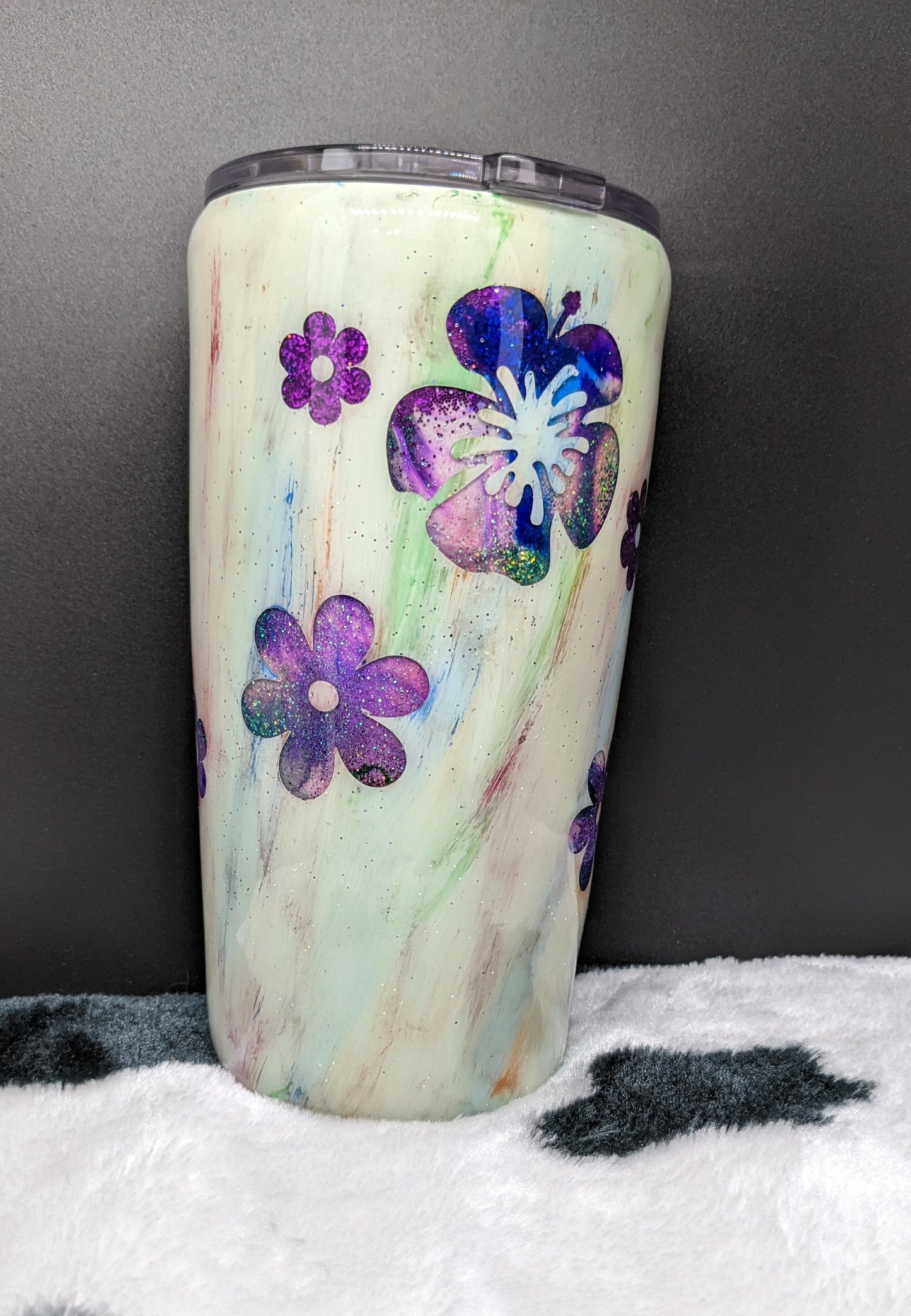 20 oz flower tumbler