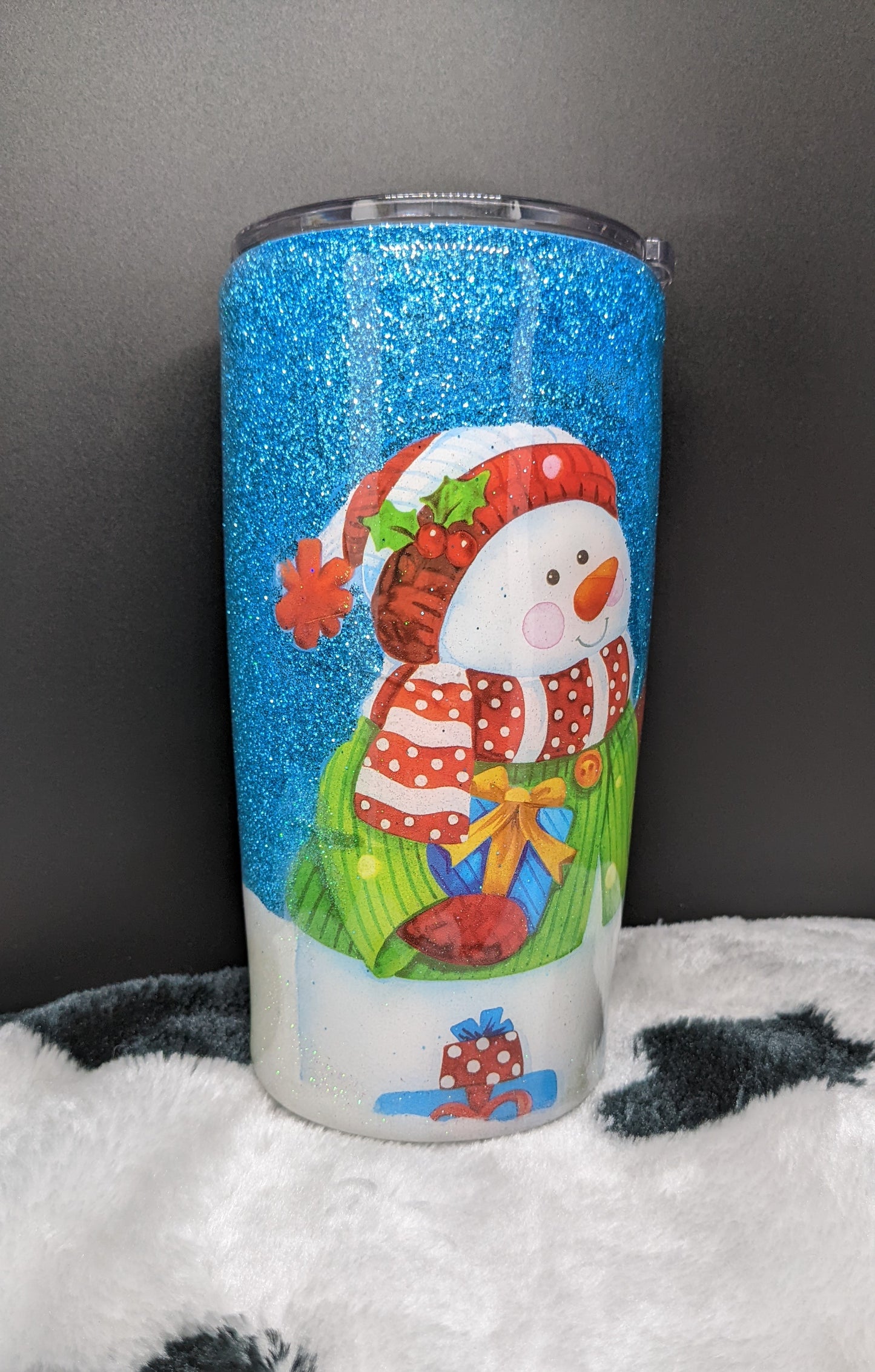 20 oz winter snowman tumbler