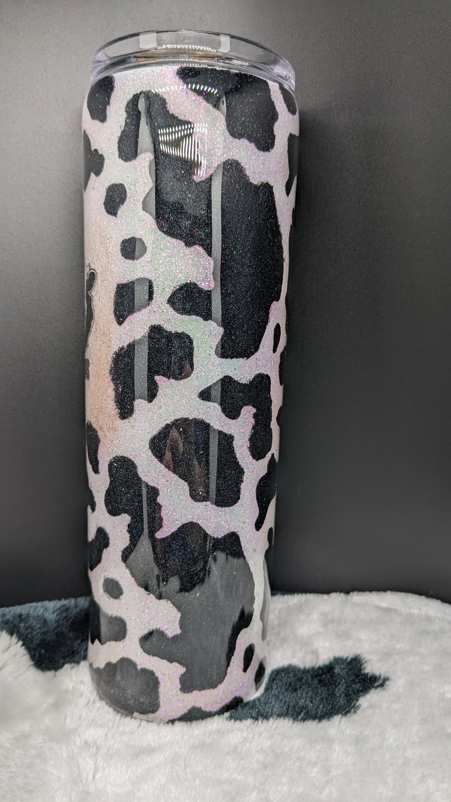 30 oz peace love cow
