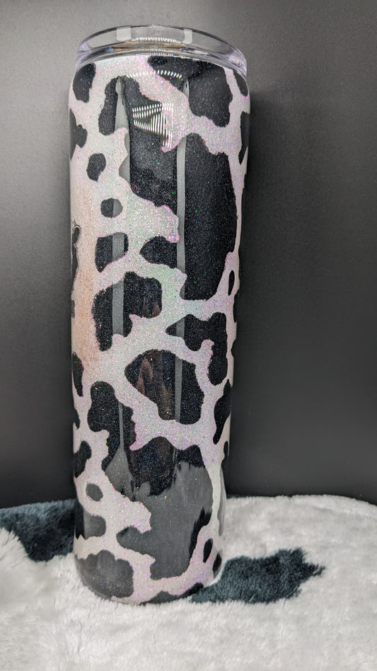 30 oz peace love cow