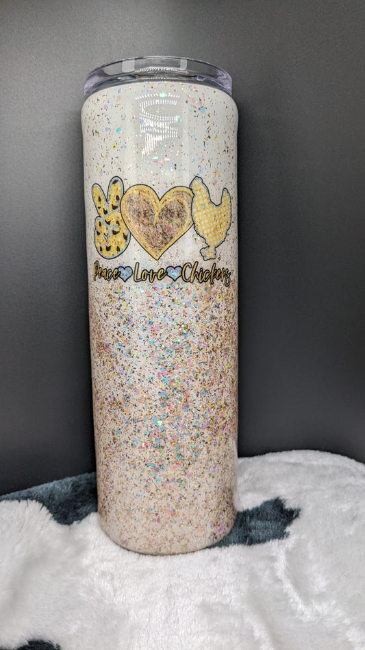 30 oz peace love chicken
