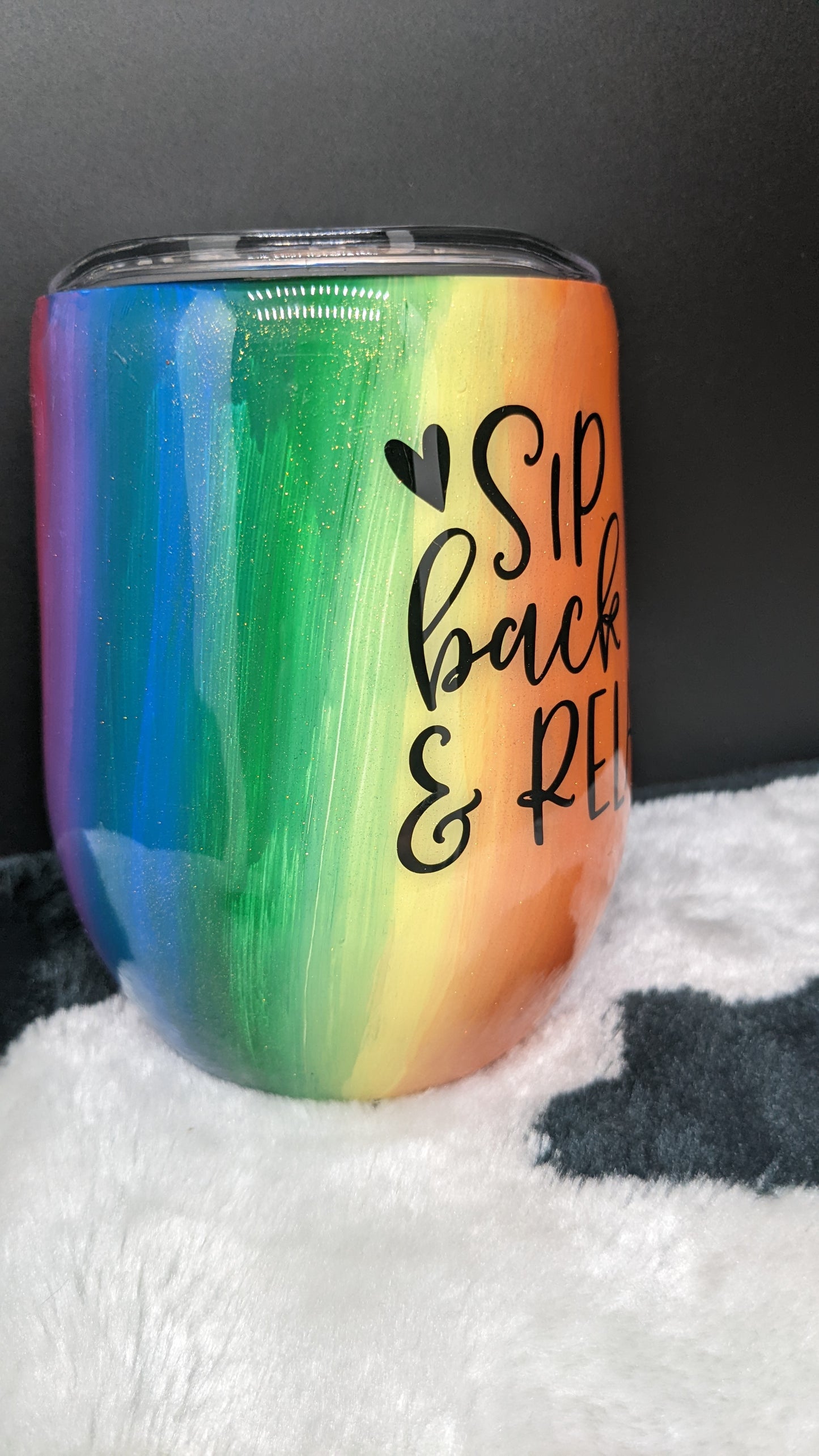 12 oz wine rainbow