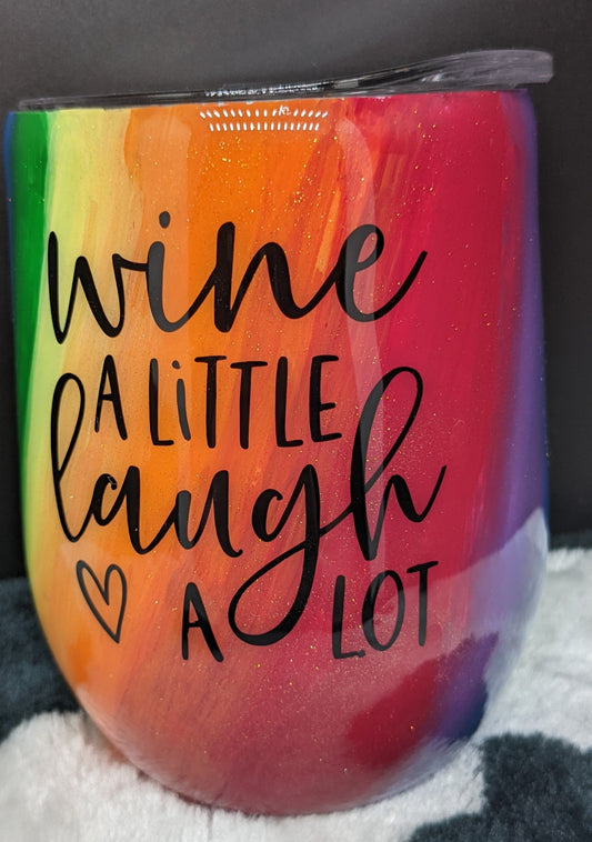 12 oz wine rainbow