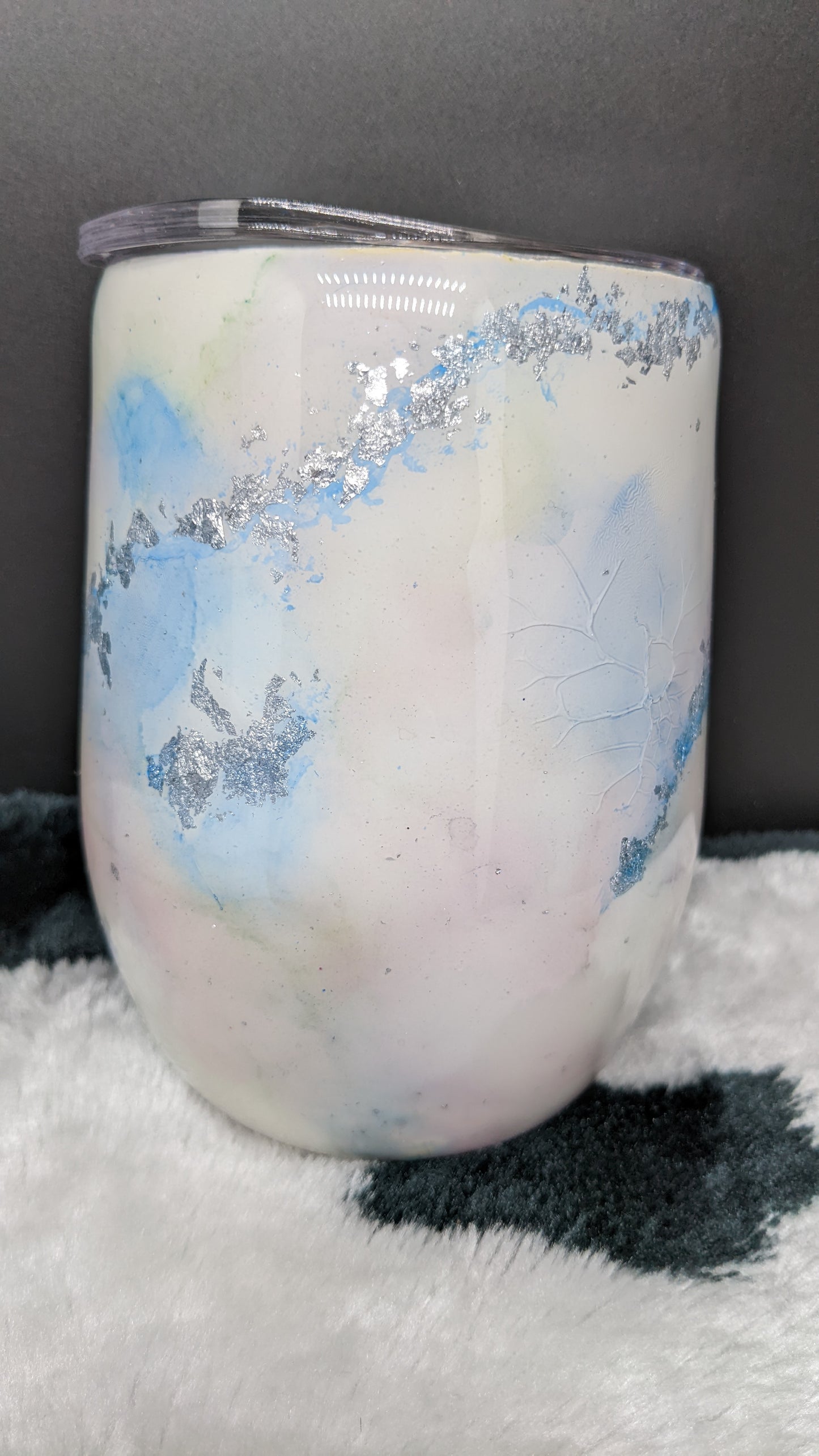 12 oz pastel wine tumbler