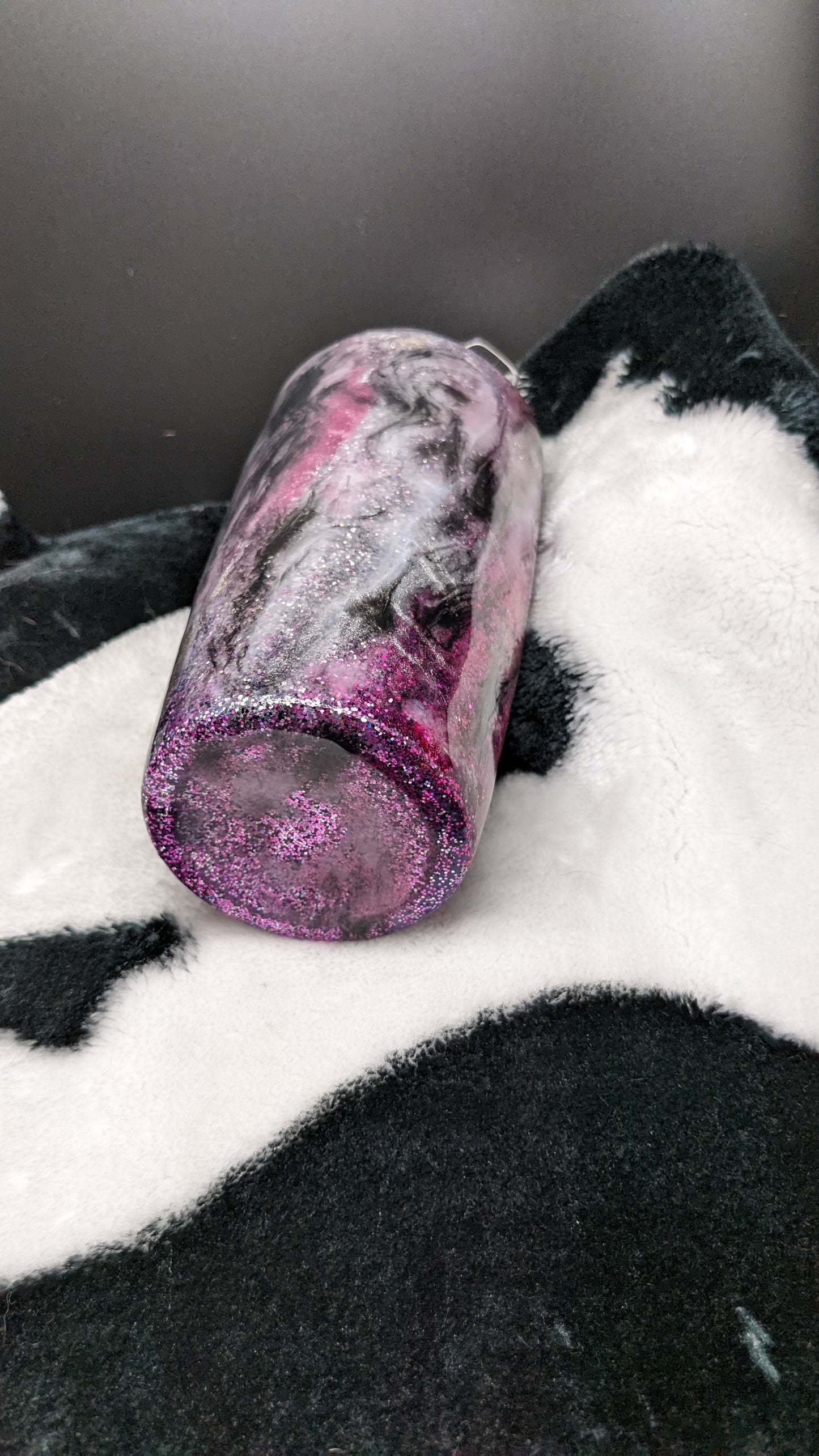 20 oz pink and purple milky way swirl