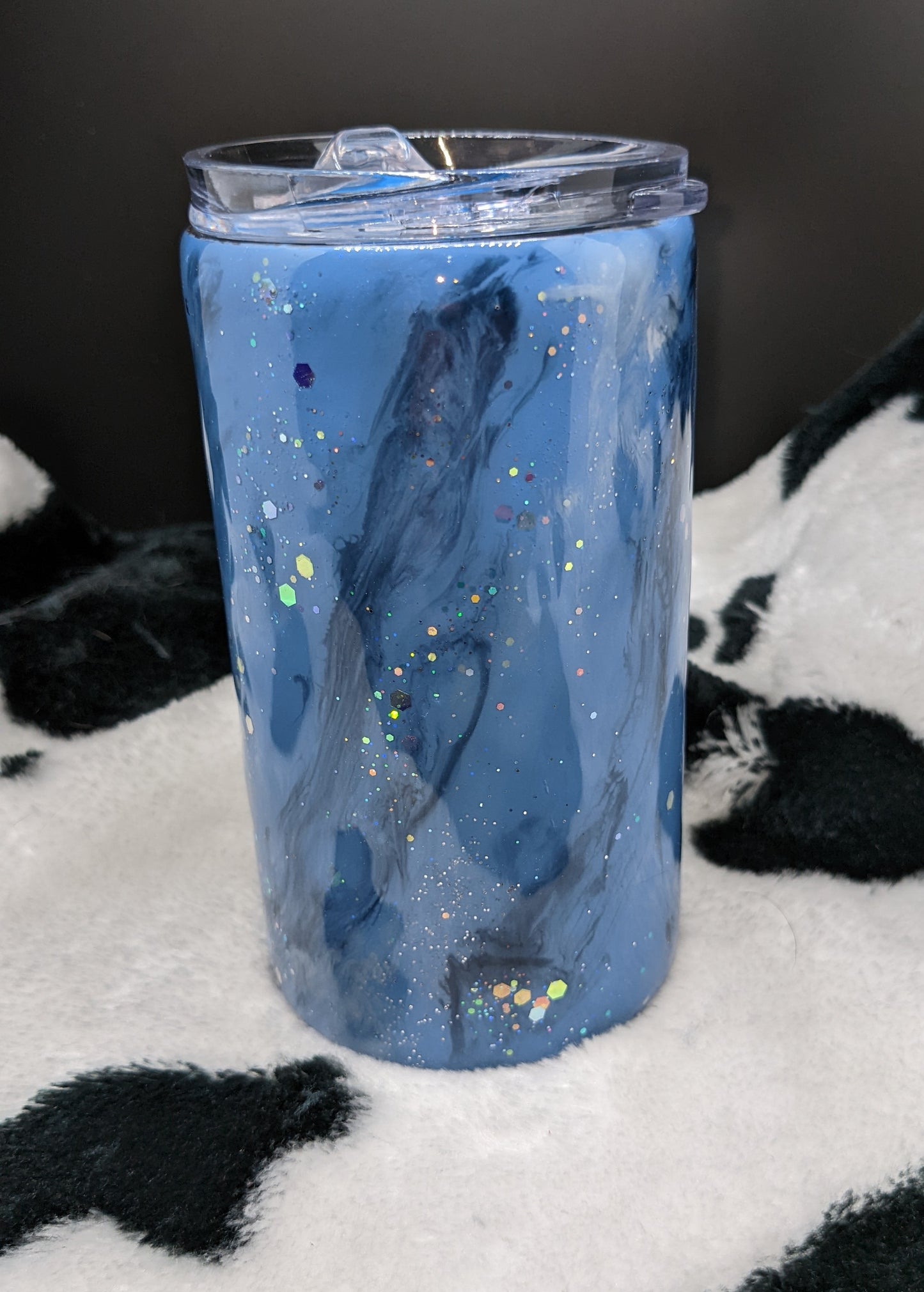 12 oz blue Milky Way swirl tumbler