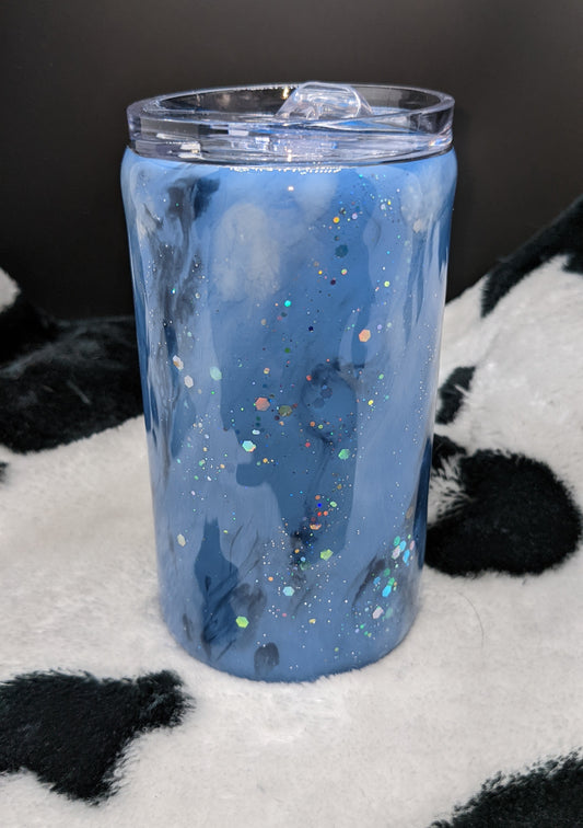 12 oz blue Milky Way swirl tumbler