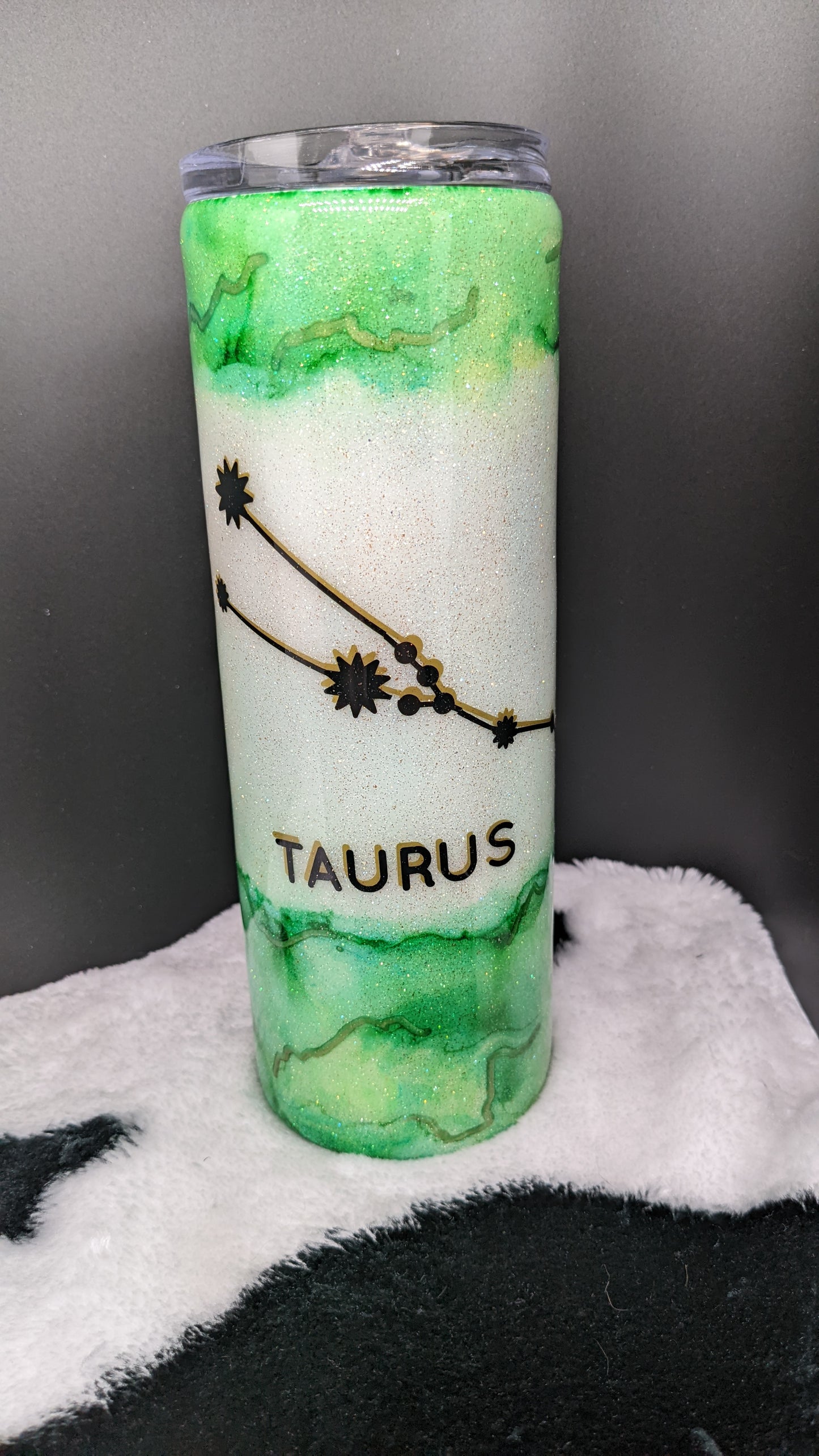 20 oz skinny taurus zodiac epoxy tumbler