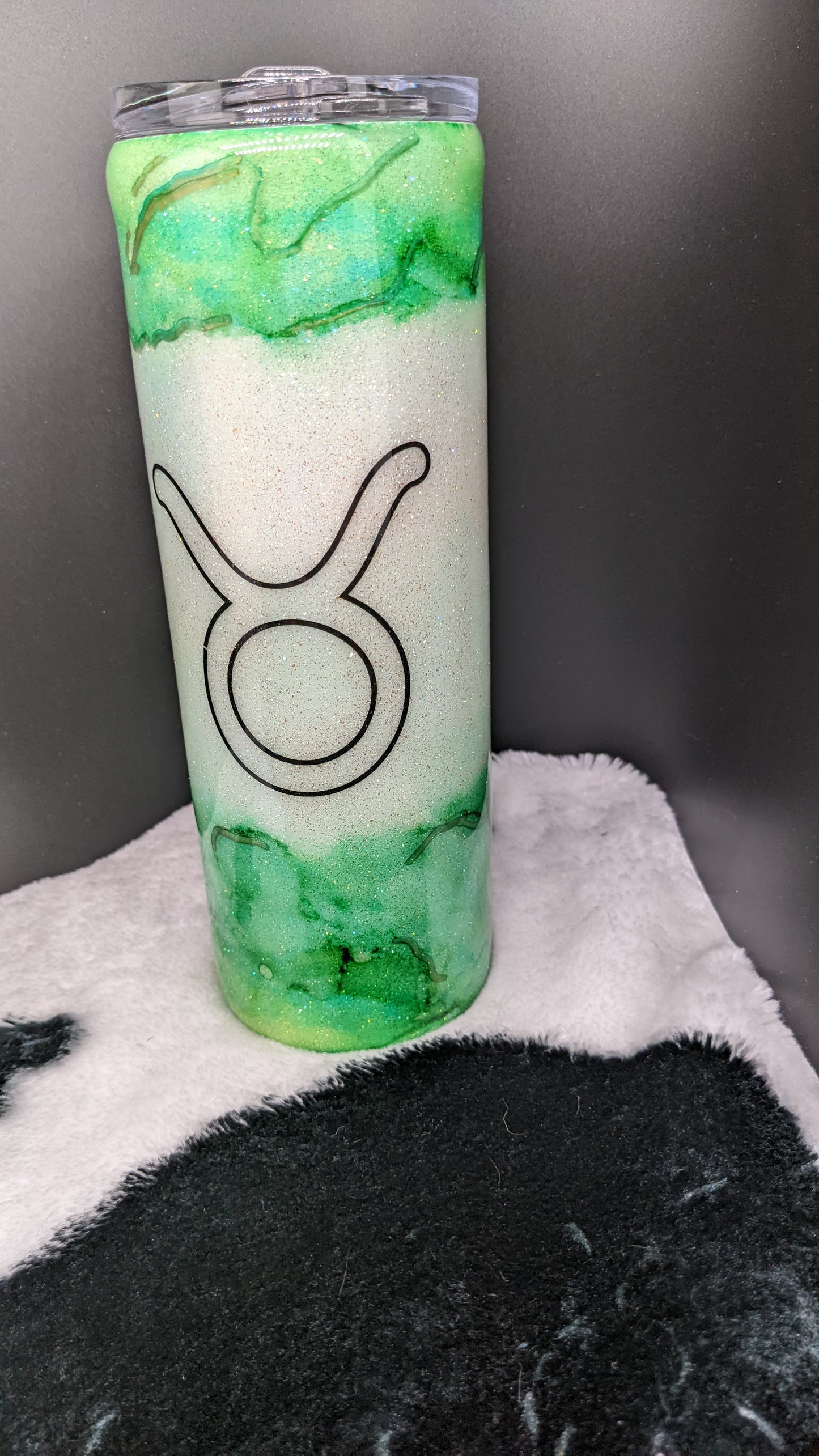 20 oz skinny taurus zodiac epoxy tumbler