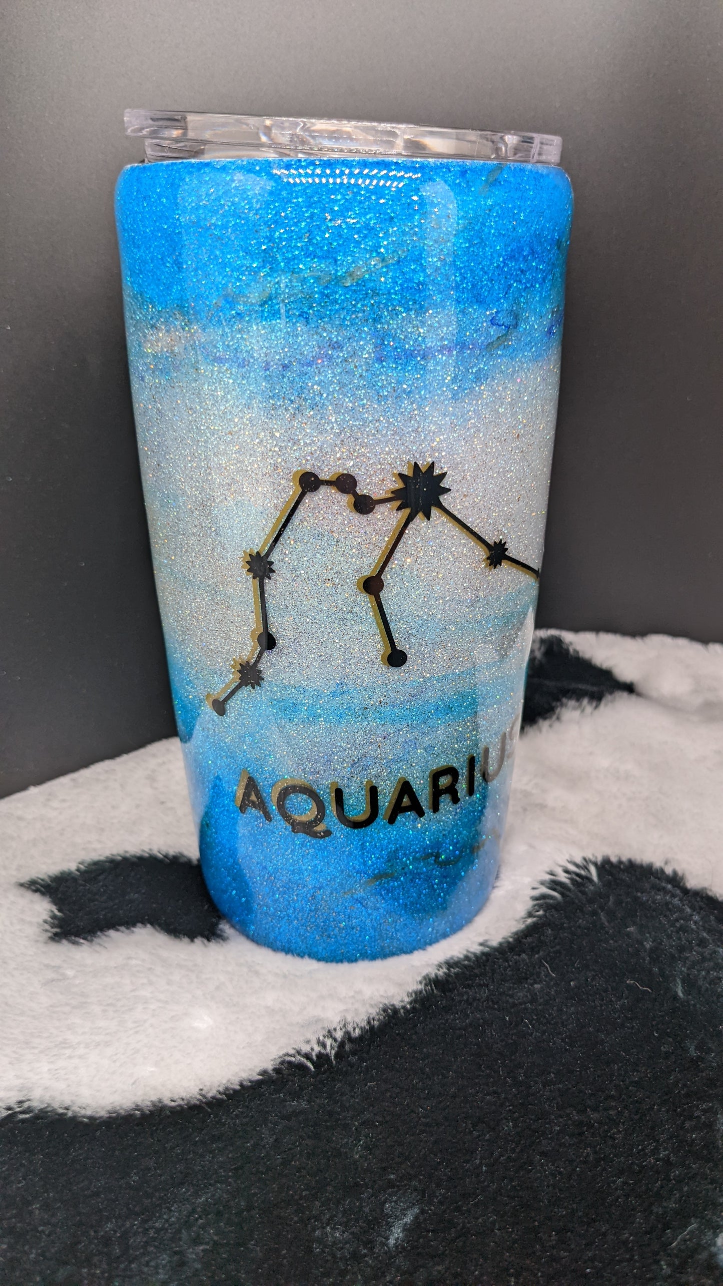 20 oz Aquarius Zodiac epoxy tumber