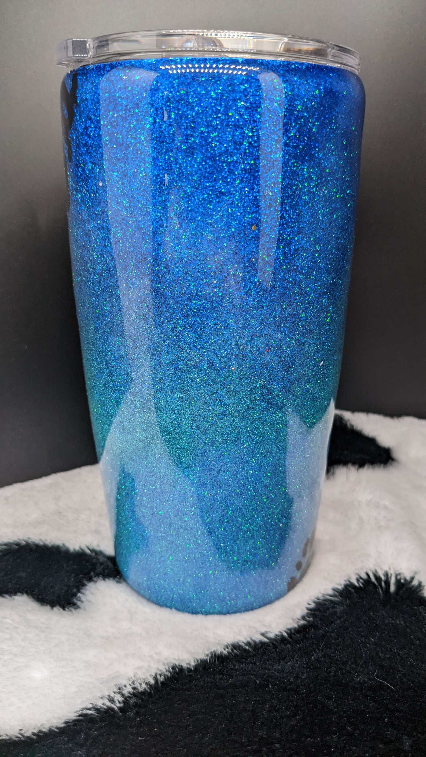 20 oz leopard blue epoxy tumbler