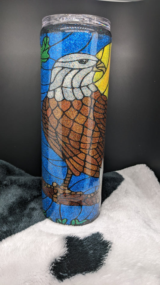 30 oz skinny bald eagle
