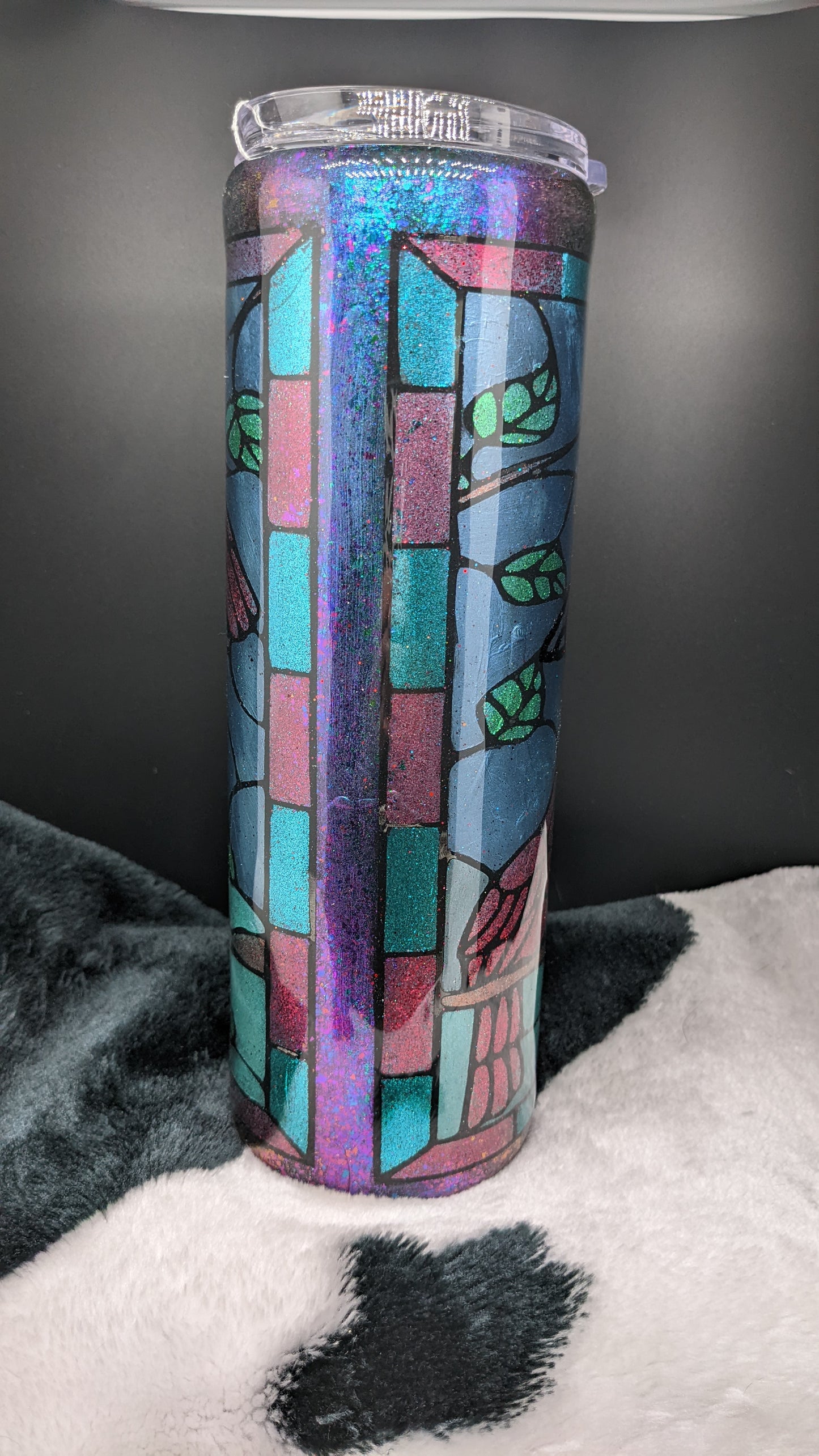 30 oz skinny bird house epoxy tumbler
