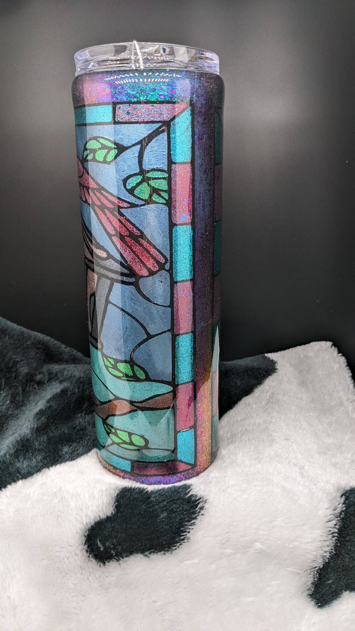 30 oz skinny bird house epoxy tumbler