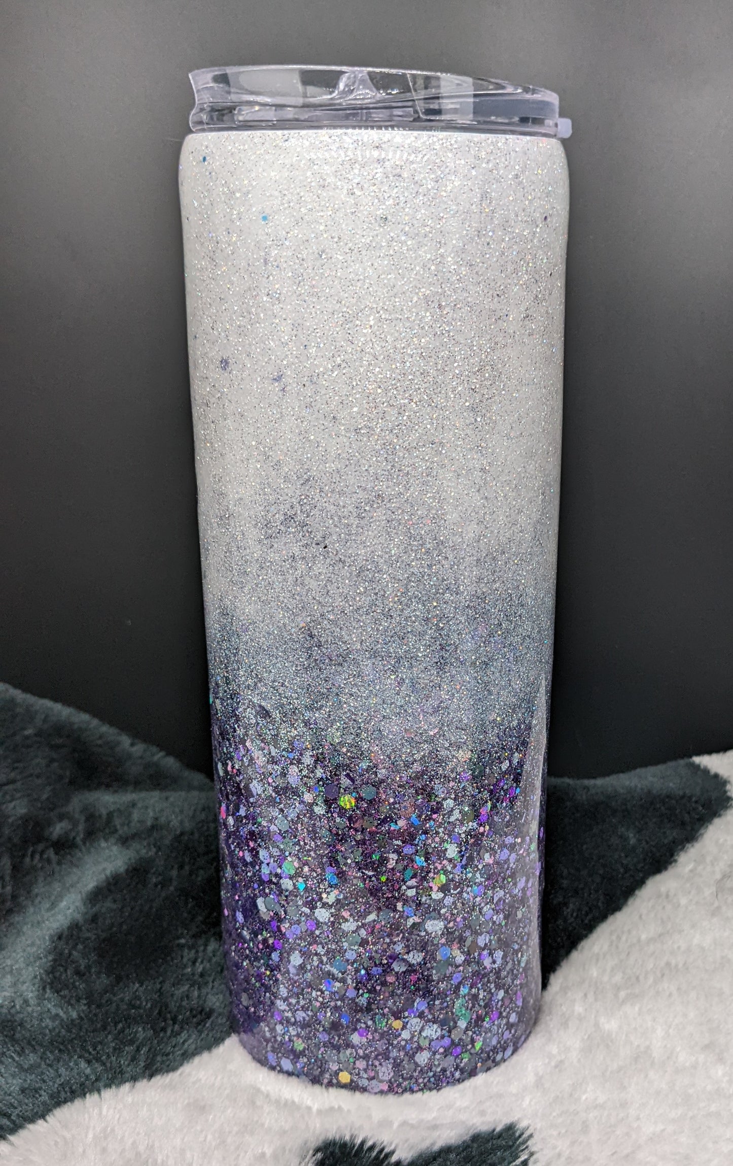 20 oz skinny purple ombre nurse life epoxy tumbler